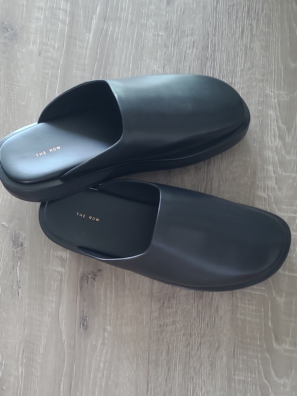 The Row Sabot Black Mules